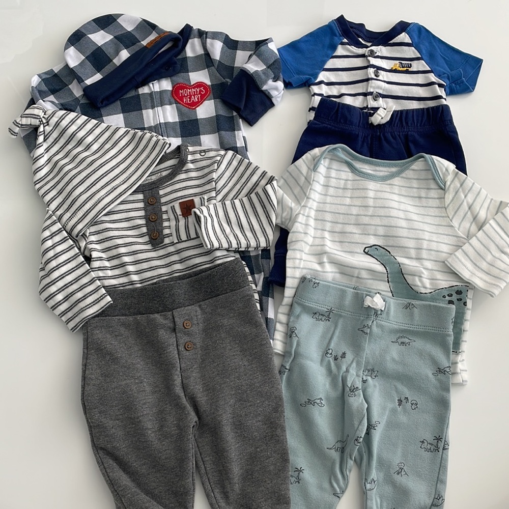 Baby Boy Clothing Haul - 4 Matching Outfits - 3-6 months